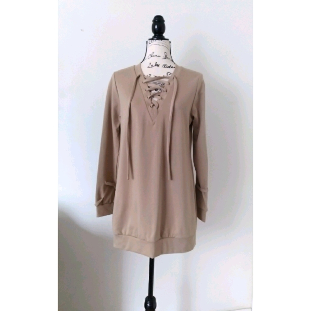 Lux LA lace up mini dress /tunic